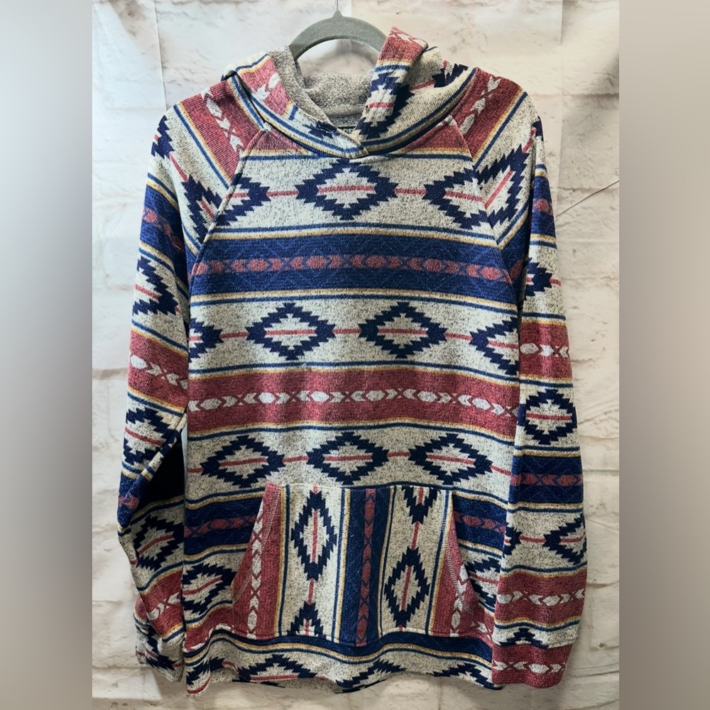 Trademark Brooklyn Cloth‎ Men's Aztec Tribal Hoodie Sweatshirt medium